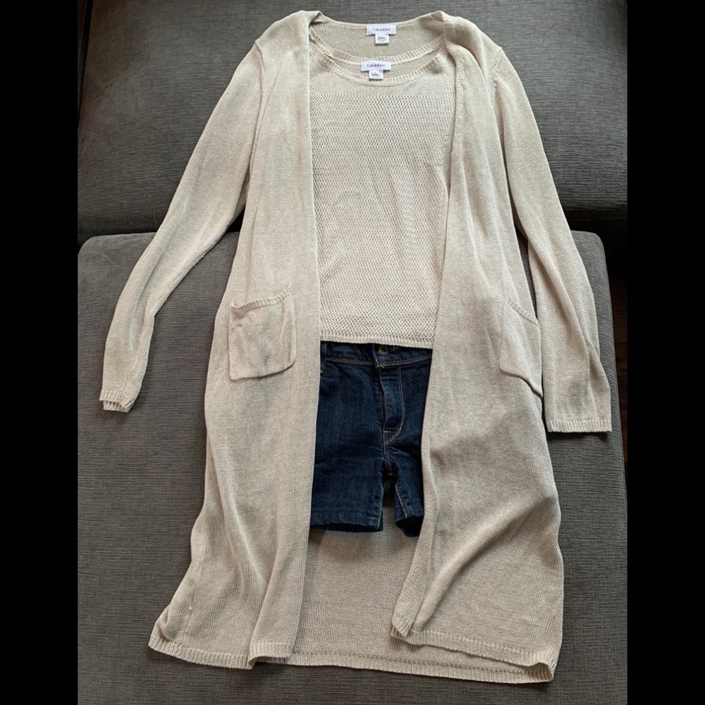 Calvin Klein sweater & top